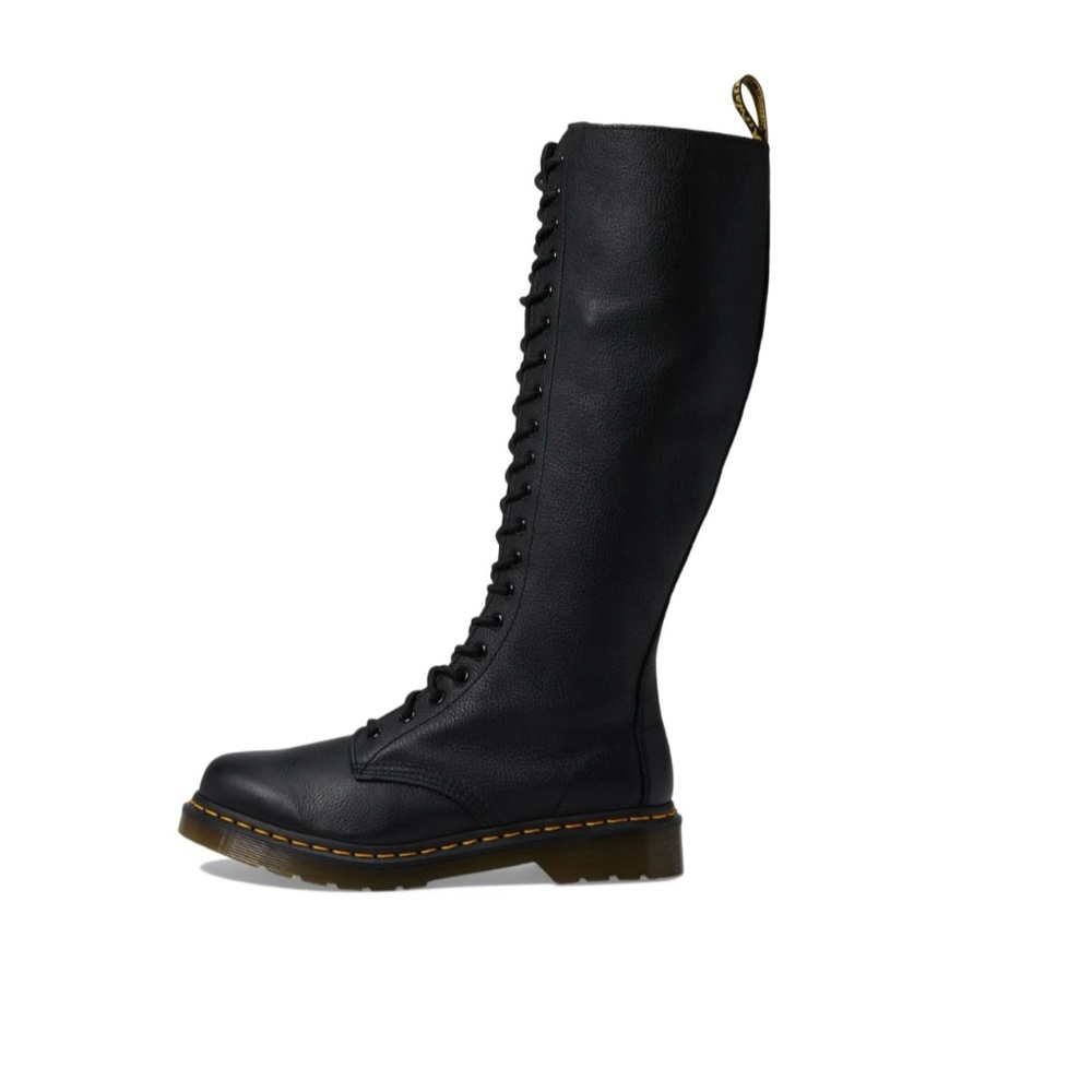 1B60 VIRGINIA LEATHER knee high lace up boots